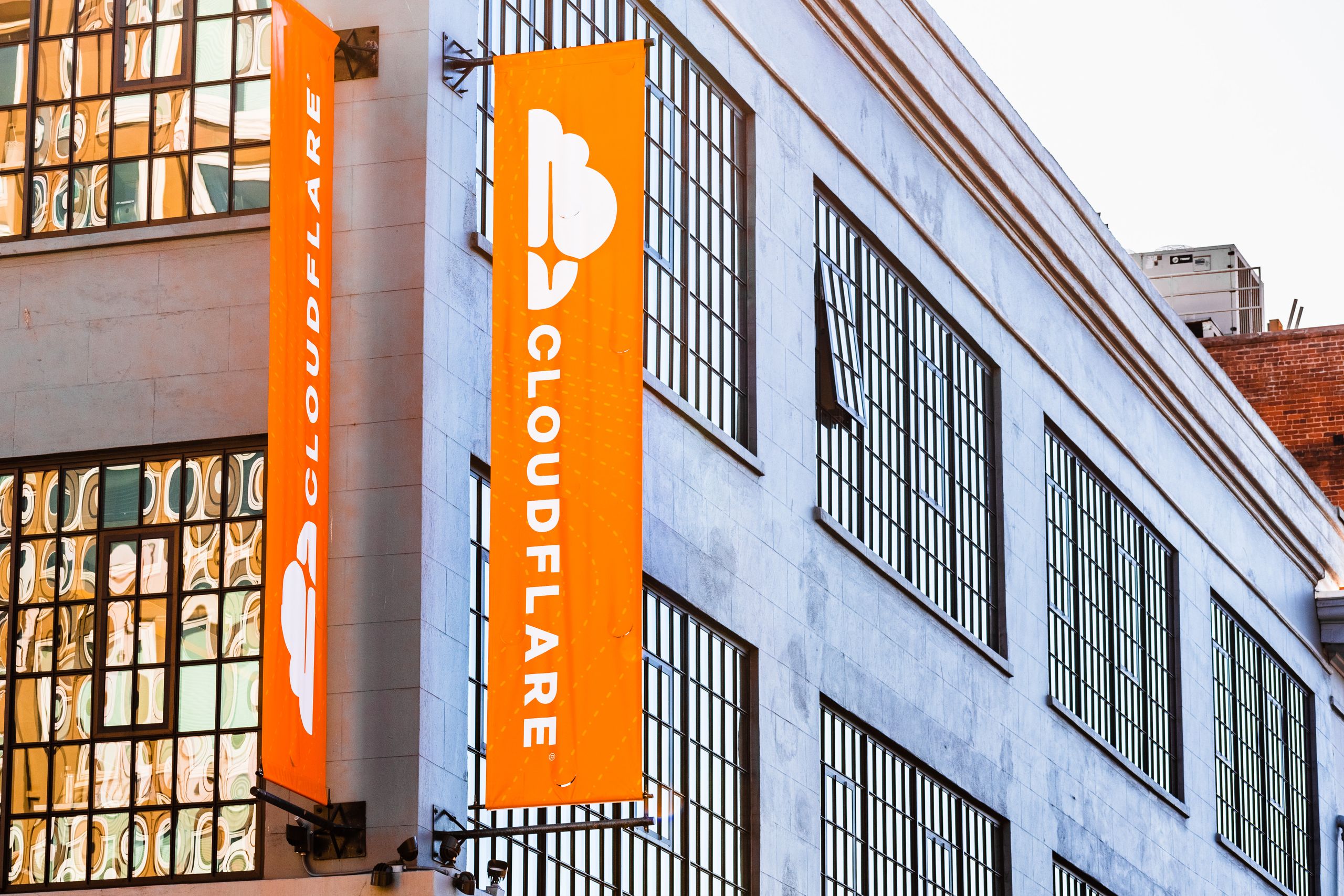 exterior view of cloudflare headquarters, san francisco